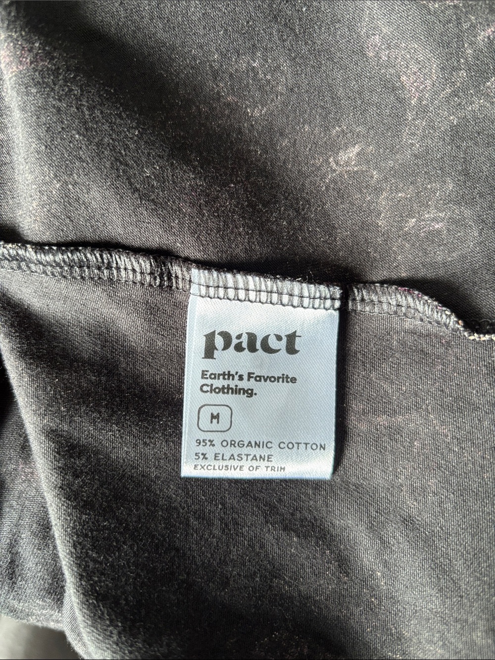 Pact Fit & Flare Crossover Dress Black Floral Size M Mini Short Sleeve - Picture 6 of 7